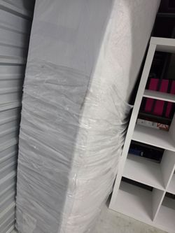 King size mattress, box spring; and frame