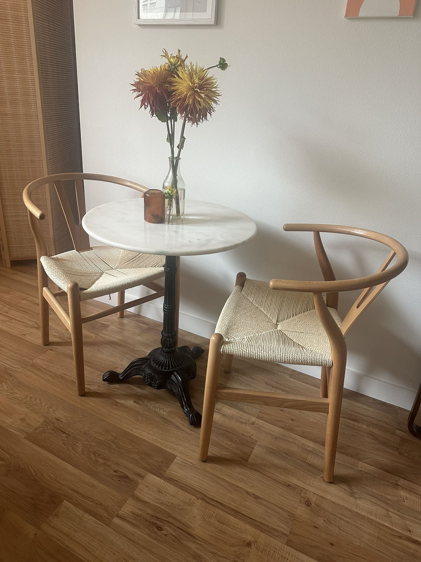 Two Scandinavian Wood Chairs