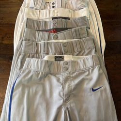 9 Pairs Of Knicker Baseball Pants. Nike UA Rawlings Champro Evoshield 