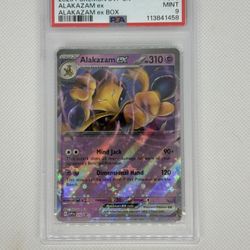 2023 Pokemon SVP EN-SV Black Star Promo Alakazam EX Box #050 PSA 9
