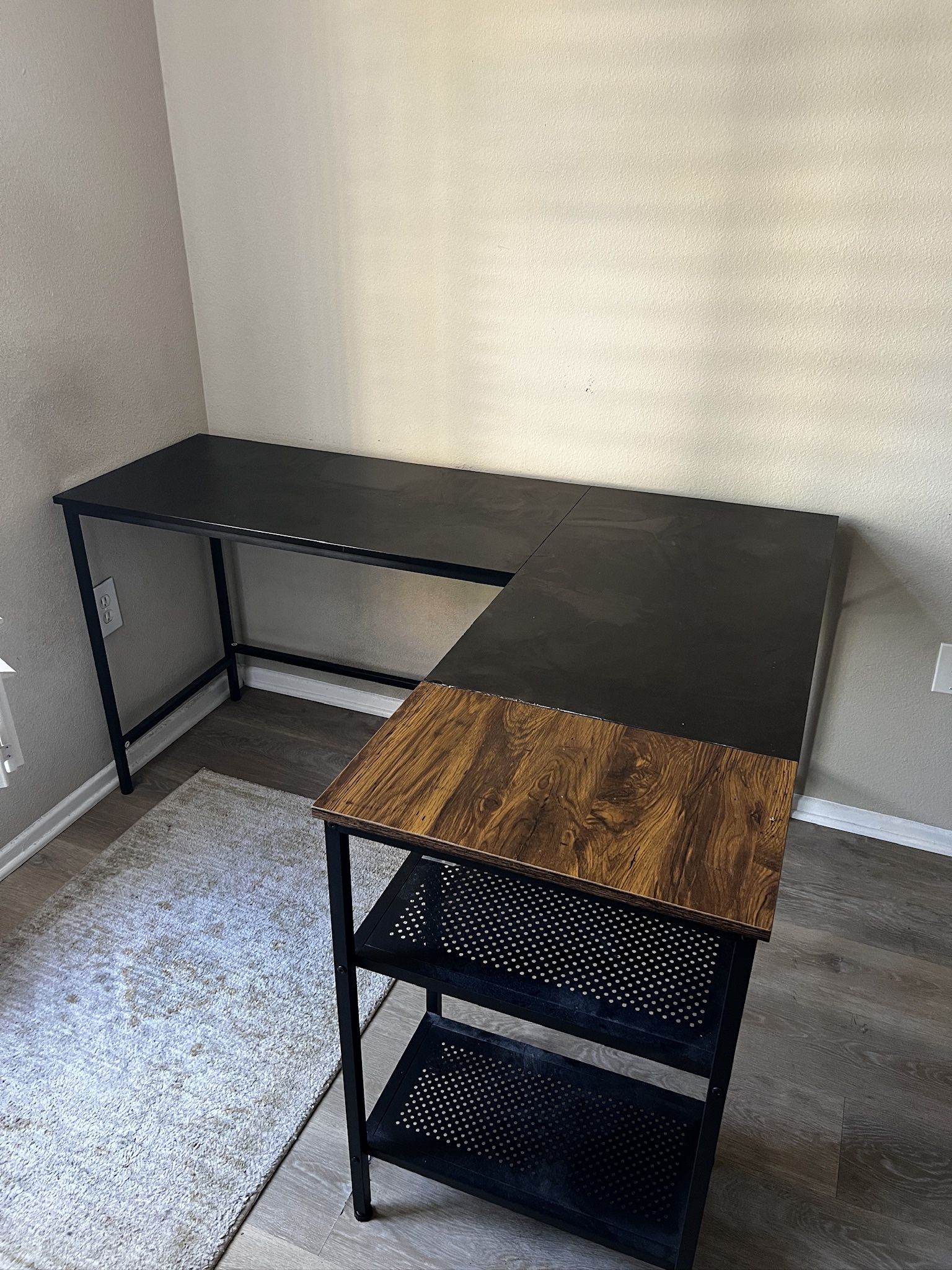 L shaped desk