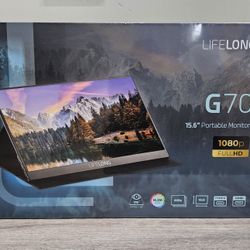 Lifelong Portable Monitor 15.6" 1080P Model G70 (New, Sealed)