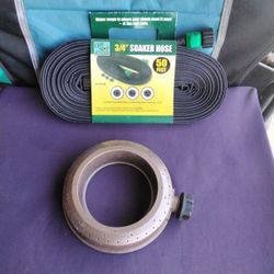 Soaker Hose 50' Plus 360° Sprinkler