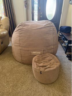 Lovesac MovieSac + Matching Footsac Ottoman