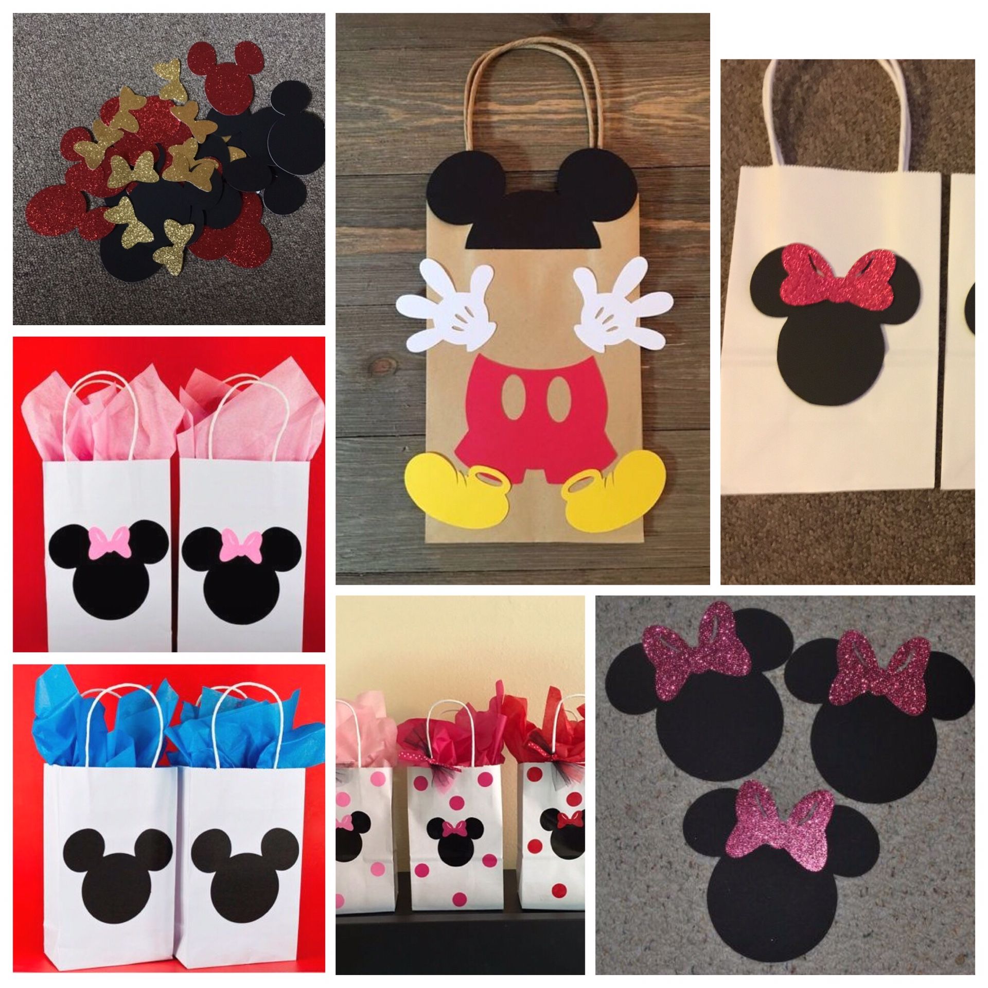 Mickey and Minnie gift bags