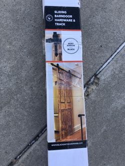 Brand new Nielsen Products Barn Door Hardware Black Bent Arrow 6’6” Rail