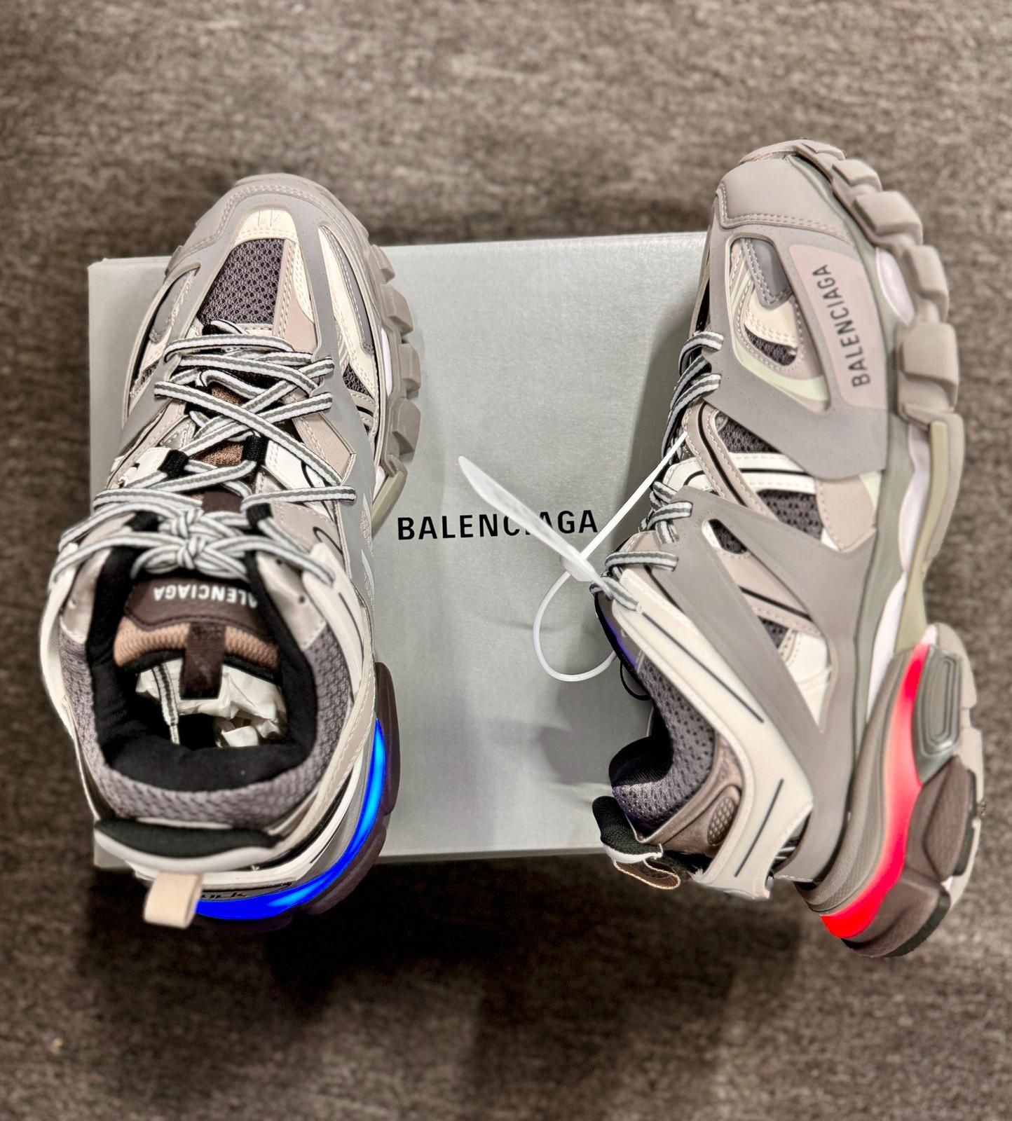 New Balennciaga Track Grey LED Sz 7, 8, 9 10 11
