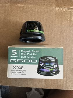 G500 Magnetic Mini Bluetooth LED Speaker – MagSafe-Style (New)