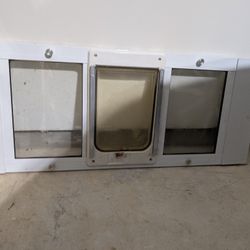 Aluminum Sash Window Pet Door