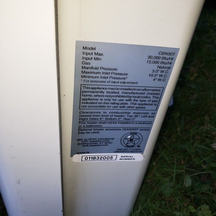 Comfort Glow Blue flame space heater no venting required. for Sale in  Startup, WA - OfferUp