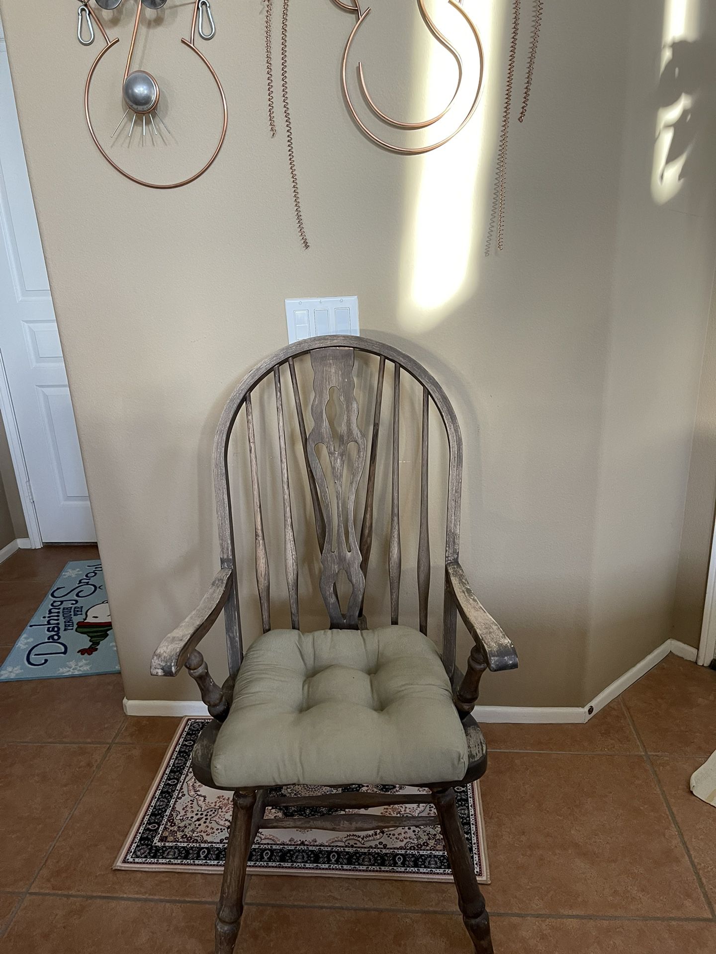 Wooden Vintage Chair Very Sturdy 