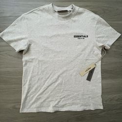 Essentials Light Oat Meal Xs Tee