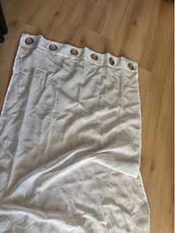 USED white sheer curtains