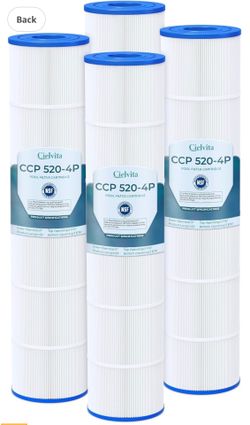 Cielvita CCP520 Filter Cartridge for Pentair Clean Clear Plus 520 PCC130 4-Pack