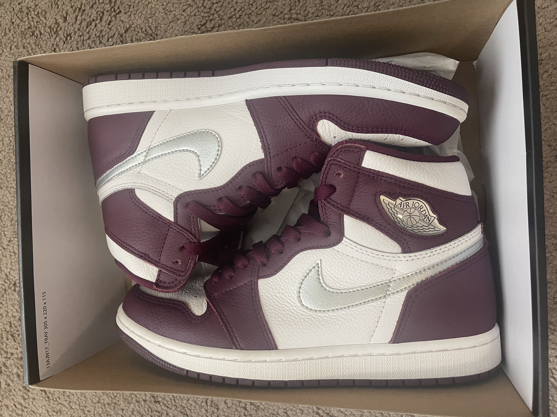 Jordan 1 High Bordeaux Size 8