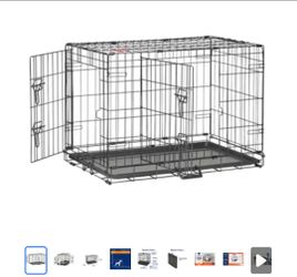 Dog crate with 2 doors