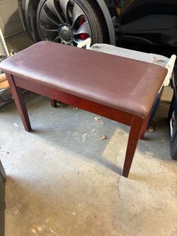 Piano Bench with Padded Seat + Storage