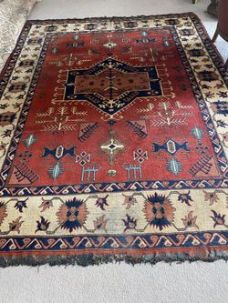 Pair Of  Afghan Hand Made Carpet For 450$ Size Are 6/8