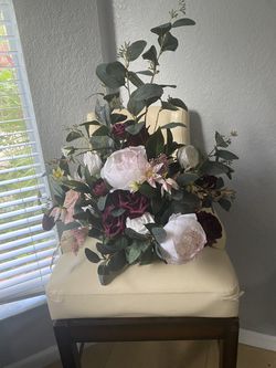 Maroon And Pink Wedding Decor/ Favors Flowers Thumbnail