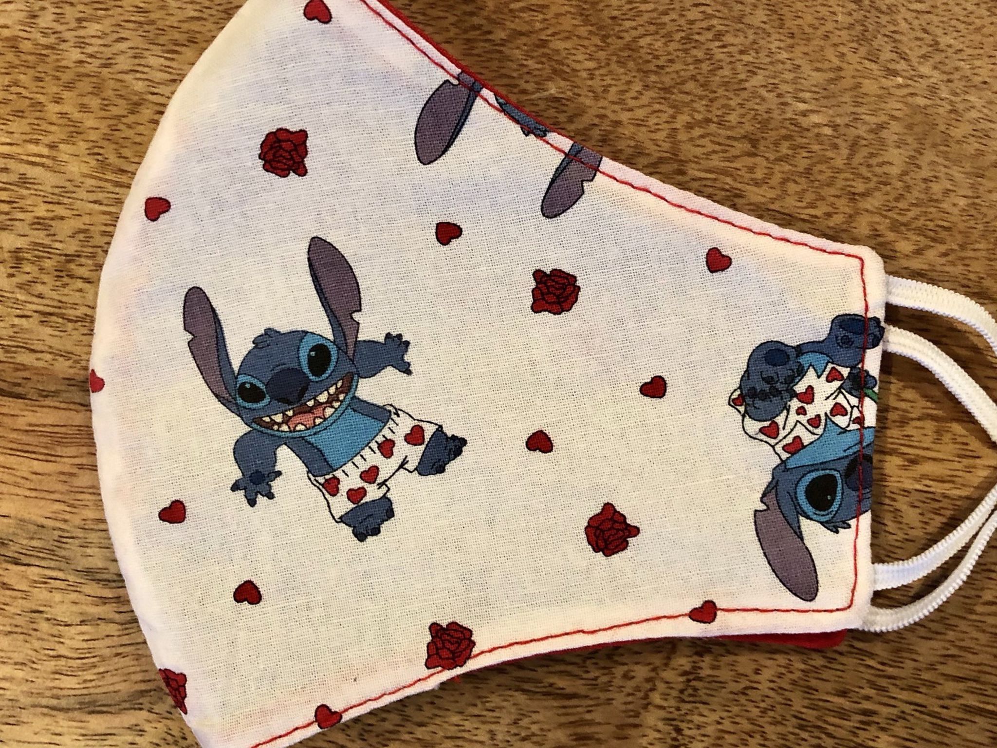 Stitch Valentines Face Mask