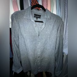 Banana republic linen, long sleeve button up shirt