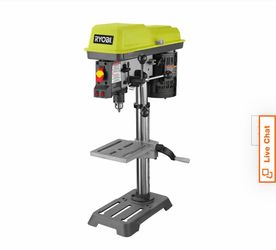 10 in. 5 Speed Drill Press with EXACTLINE Laser Alignment System