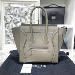Celine luggage micro tote bag