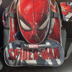 Spider Man Backpack With lunch Bag And Pencil Case