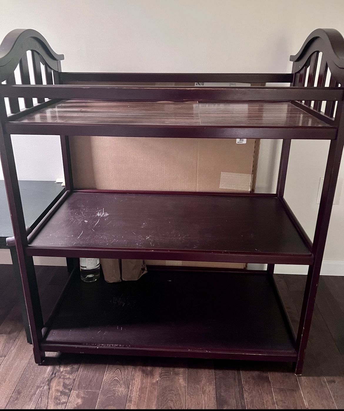 Wood Shelf/ Changing Table 