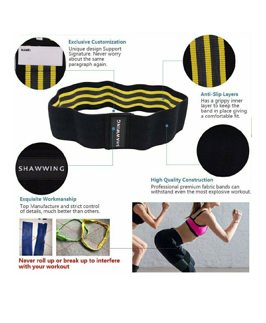 Non slip Resistance Band