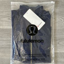 Lululemon Jacket Navy blue gold zipper