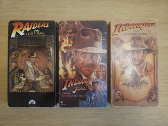 Antique VHS Indiana Jones Movie Lot 