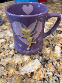 Disney Tinker Bell Purple Heart Mug – Never Used