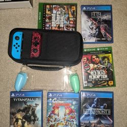 Nintendo Switch Grips & Case & Ps4 And Xbox One Video Games! (All Brand New)