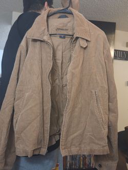 vintage St. John's Bay tan corduroy jacket