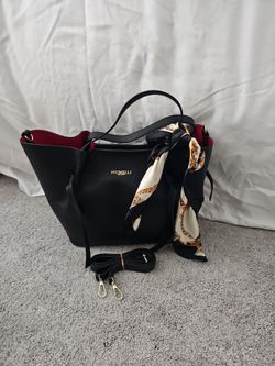 Piumelli Milano Black Leather Tote Bag