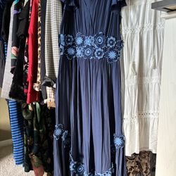 Ramy Brooke Navy Maxi Dress-NWT!