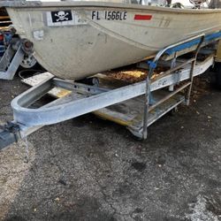 2006 Aluminum Boat and Trailer tohatsu