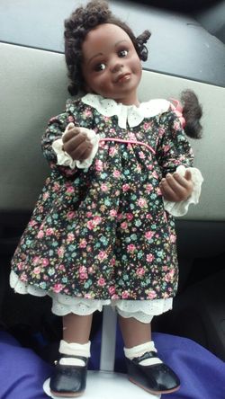Adorable jamila porcelain doll from georgetown collection