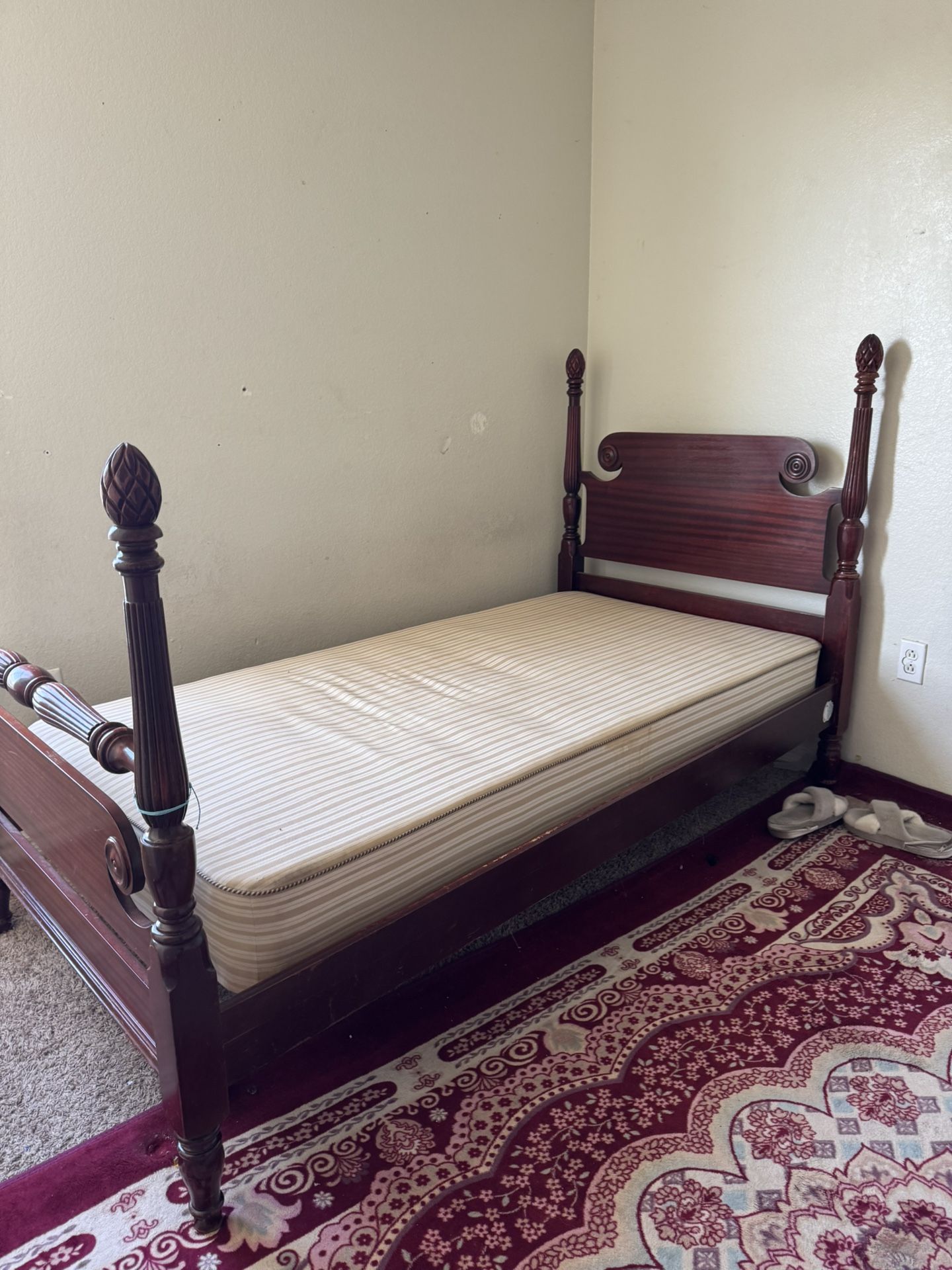 FREE twin Bed Frame And Mattress