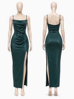 Satin Cowl Neck Maxi Slip Dress