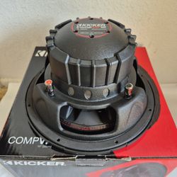 KICKER ( 1 ) 10 INCH DUAL 4 OHM VOICE COIL CAR SUBWOOFER 700 WATTS ( BRAND NEW PRICE IS LOWEST INSTALL NOT AVAILABLE )