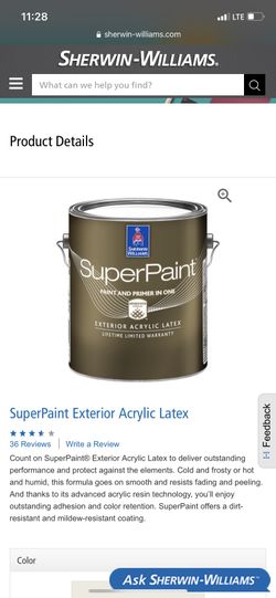 Super Paint Sherman Williams Any Color Any Sheen