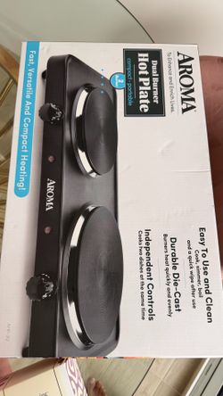 2 Dual burner hot plate cook top stove