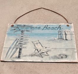 Summer Beach Hanging Picture Frame