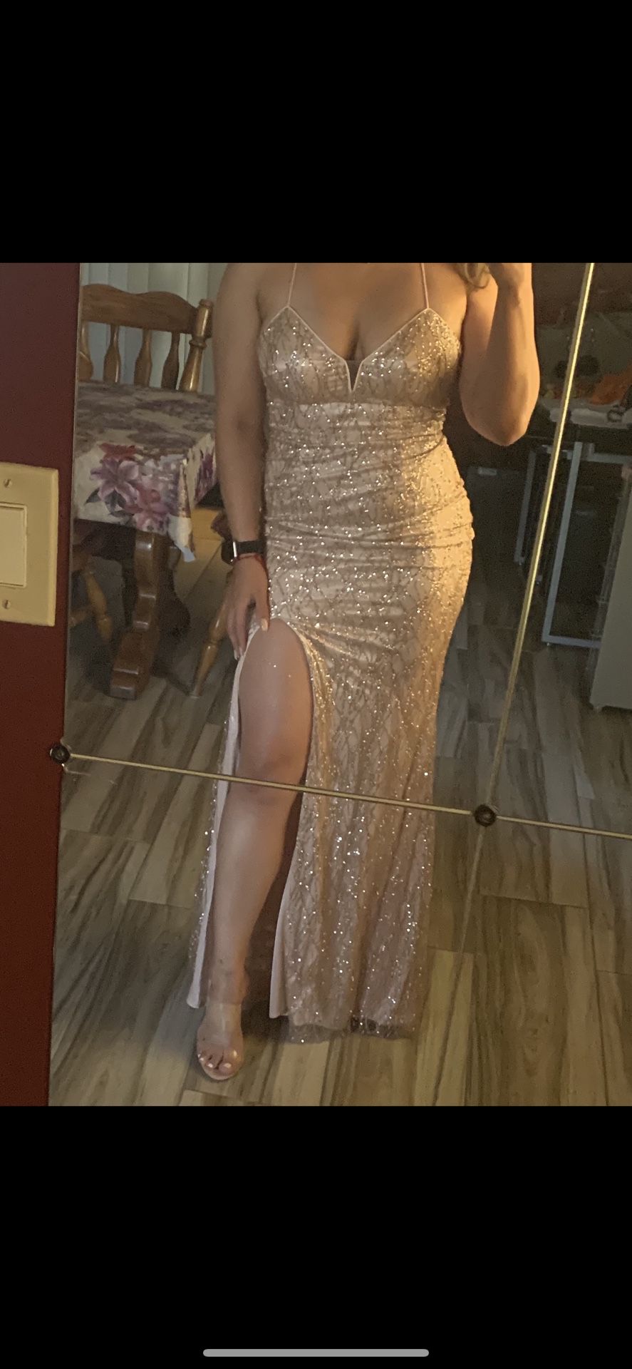 Rose gold dress