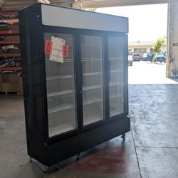 Clearance NSF 72 inches 3 Glass Door Refrigerator 50716L0403