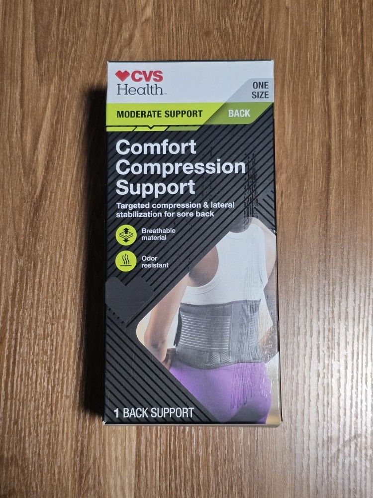 CVS Health Comfort Compression Back Support