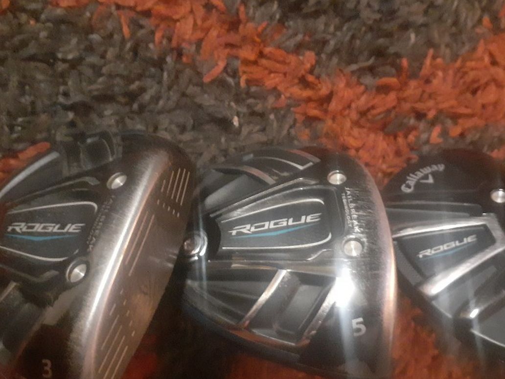 Callaway Rouge Hybrid And Woods.