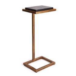 Open-Box Napa Home & Garden Winston Accent Table - Black Iron/Marble End Table